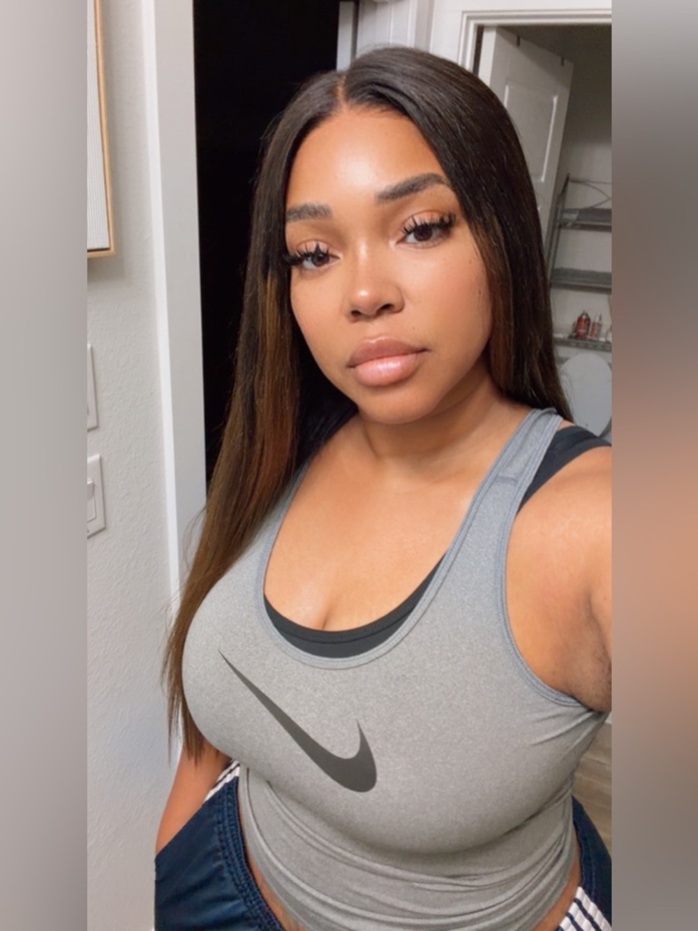 24 inch yaki straight ombré wig